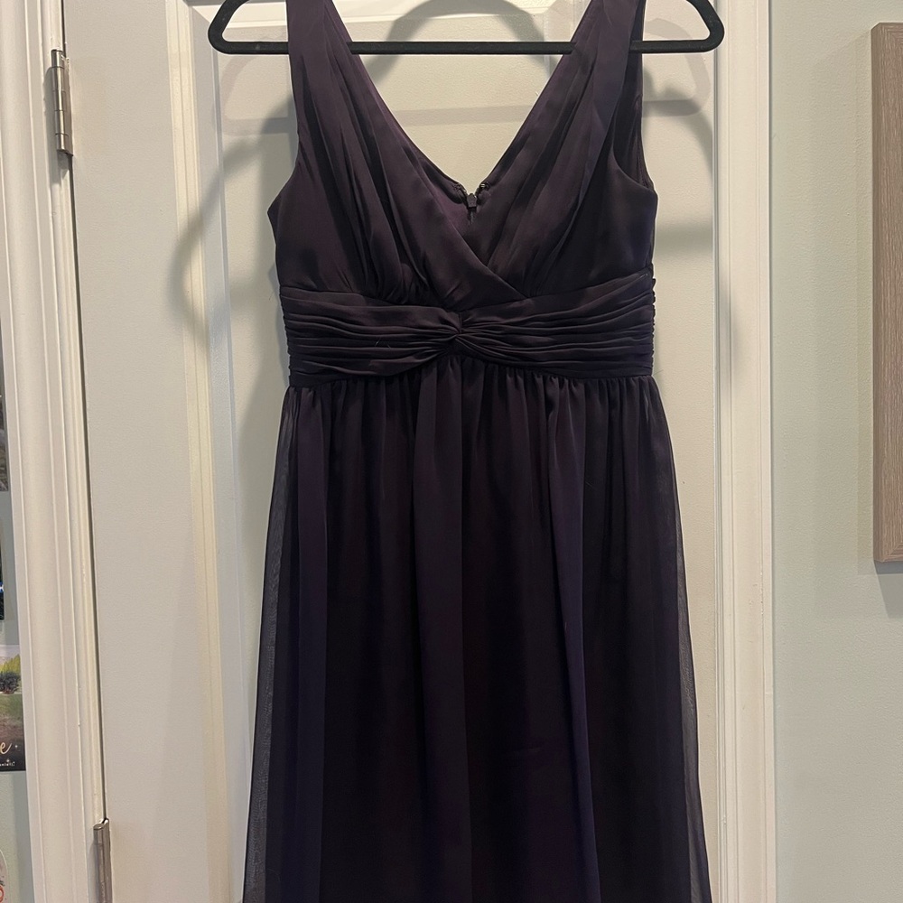 Adiranna Papell Purple Bridesmaid Dress